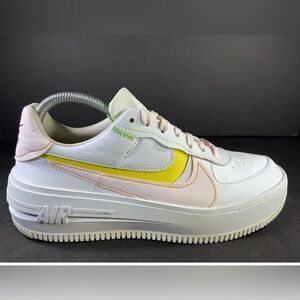 Nike AF1 white pearl, pink, yellow women’s 10